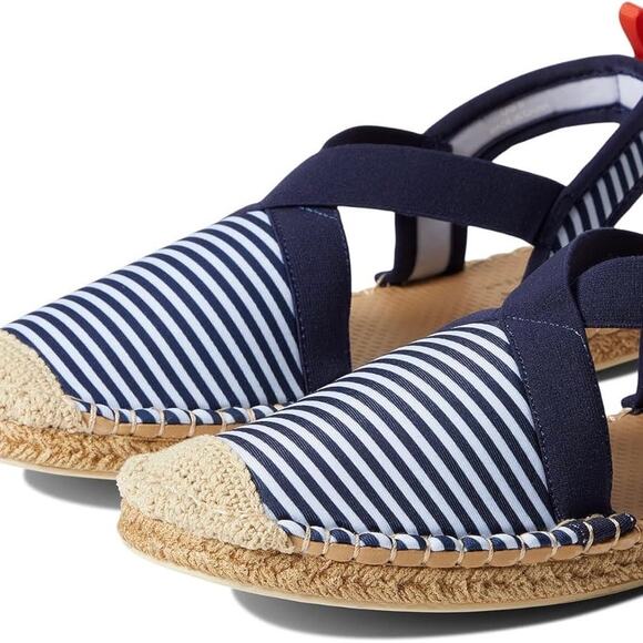 Sea Star Mariner Seafarer Slingback Blue and White Stripe Size 8 - Picture 4 of 10